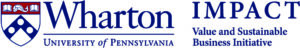 penn shield with text wharton impact