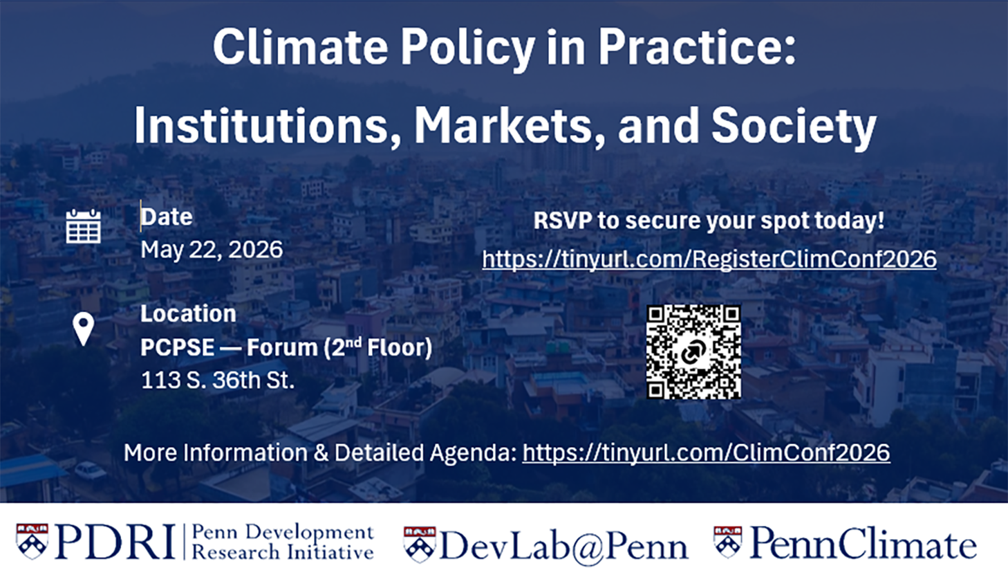 Conference Banner for the Climate Policy in Practice: Institutions, Markets, and Society